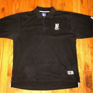 Northwestern Wildcats Starter Vintage Polo Shirt Size 2XL
